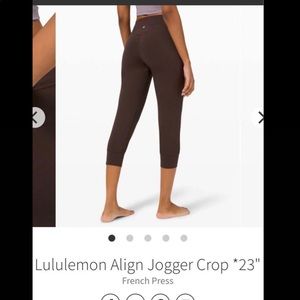 Lululemon French press align size 2